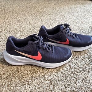 Nike purple and peach Athletic Shoes